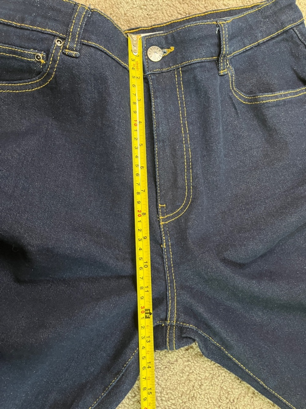 American Tall Dark Blue Straight Leg Jeans - Picture 5 of 8